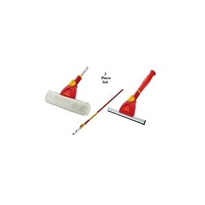 Wolf Tools - 4 Metre Pole + Window Washer + Window Wiper (ZMV4+EWM+FWM)