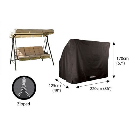 Bosmere D505 - Storm Hammock Cover - Black Three Seater