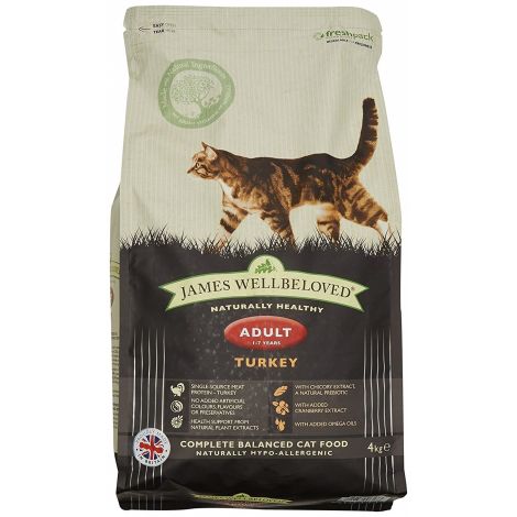 James Wellbeloved Cat Turkey Adult 4kg