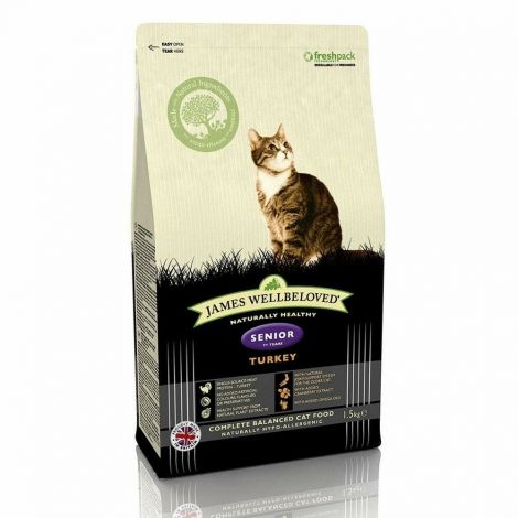 James Wellbeloved Turkey Senior Cat Food 1.5kg