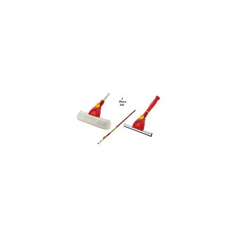 Wolf Tools - 4 Metre Pole + Window Washer + Window Wiper (ZMV4+EWM+FWM)